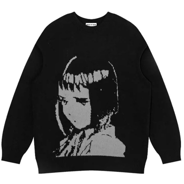 Short Hair Anime Girl Sweatshirt